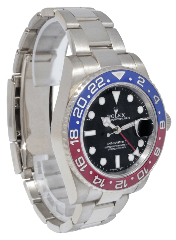 Rolex,GMT-Master II 40mm,40mm,White Gold,Black,Automatic,Day,Dule Time,116719BLRO,116719BLRO-0001