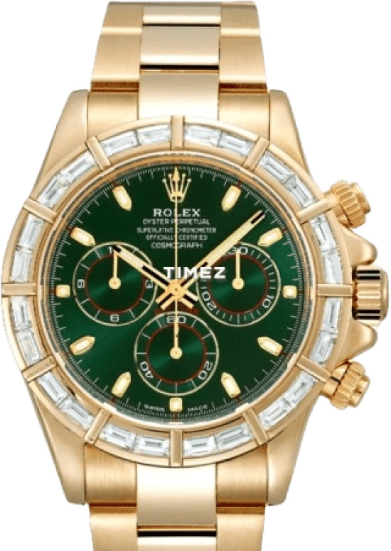 Rolex,Daytona 40mm,40mm,Yellow Gold,Green,Automatic,Chronograph,72hours,116568BR,116568BR-0027