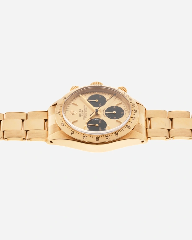 Rolex,Daytona 36mm,36mm,Yellow Gold,Black,Gold,Handwound,Chronograph,48hours,6265,6265-Oyster YG
