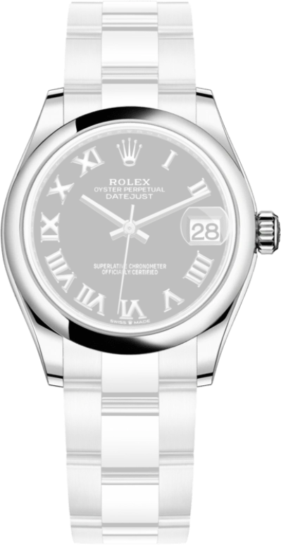 Rolex,Datejust 31 31mm,31mm,Stainless Steel,Black,Automatic,Day,55hours,278240,278240-0001