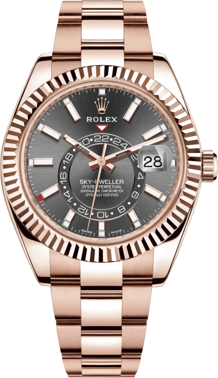 Rolex,Sky-Dweller 42mm,42mm,Rose Gold,Grey,Automatic,Annual Calendar,Month,Date,326935,326935-0007