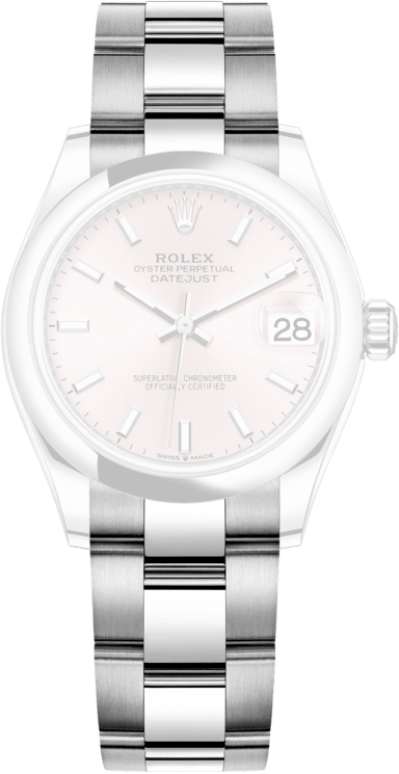 Rolex,Datejust 31 31mm,31mm,Stainless Steel,Pink,Automatic,Day,55hours,278240,278240-0007