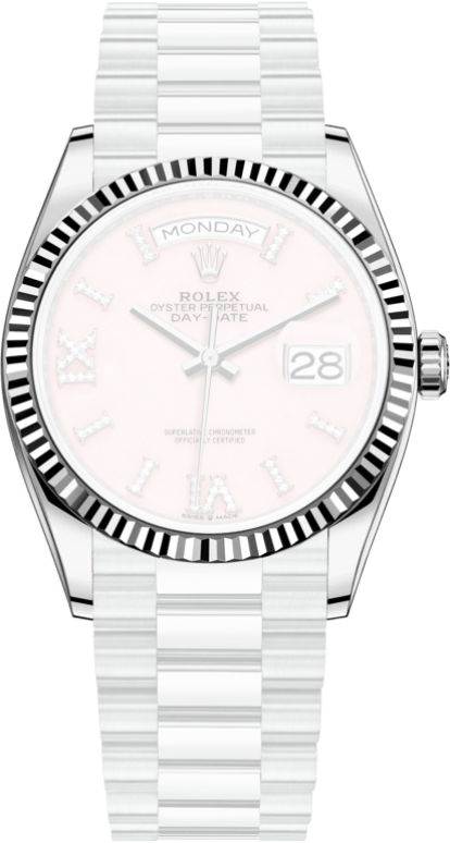 Rolex,Day-Date 36 36mm,36mm,Platinum,Pink,Automatic,Date,Day,128236,128236-0006