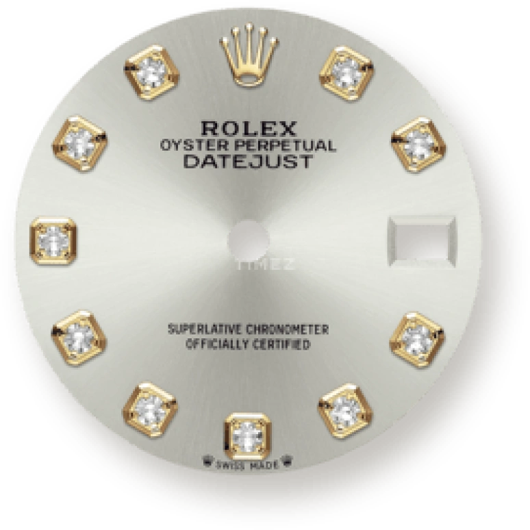 Rolex,Lady-Datejust 28mm,28mm,Yellow Gold,Silver,Automatic,Day,55hours,279138RBR,279138RBR-0020