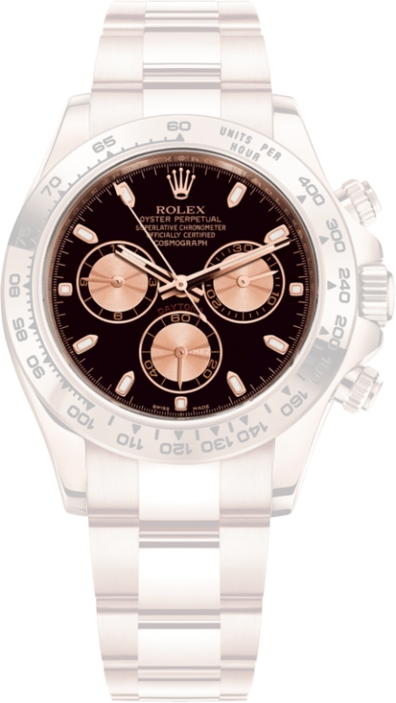 Rolex,Daytona 40mm,40mm,Rose Gold,Black,Automatic,Chronograph,Column Wheel,116505,116505-0008