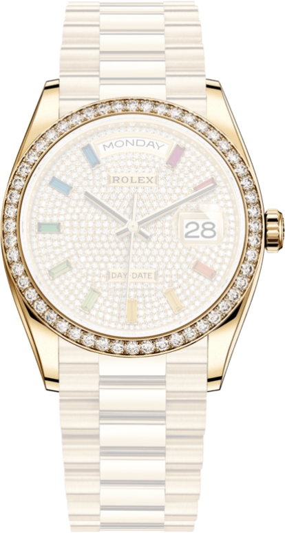 Rolex,Day-Date 36 36mm,36mm,Yellow Gold,Automatic,Date,Day,Drake,128348RBR,128348RBR-0030