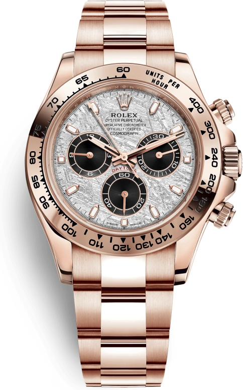 Rolex,Daytona 40mm,40mm,Rose Gold,Silver,Automatic,Chronograph,Column Wheel,116505,116505-0014