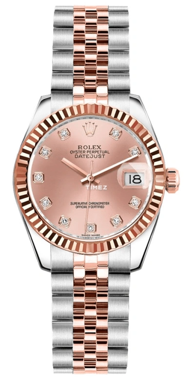 Rolex,Lady-Datejust 26mm,26mm,Everose Gold,Oystersteel,Rose Gold,Automatic,Day,48hours,179171,179171-0018
