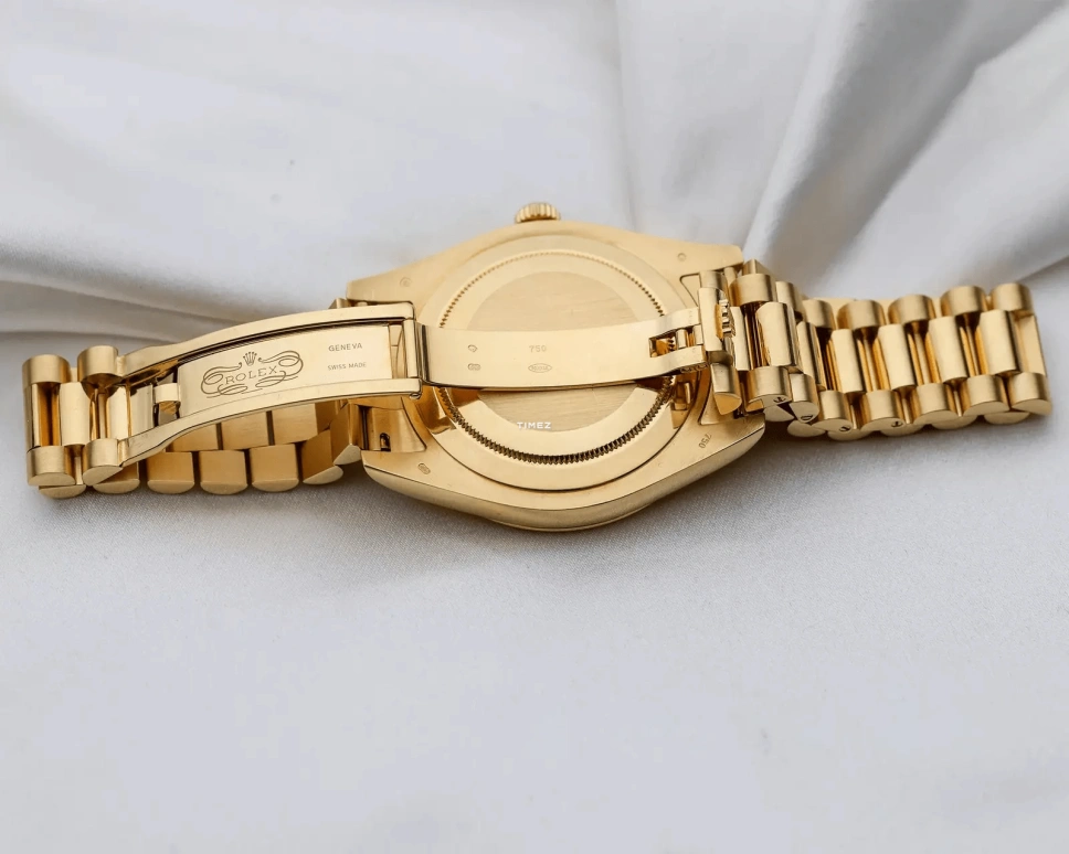 Rolex,Day-Date II 41mm,41mm,Yellow Gold,Gold,Automatic,48hours,In-house Caliber,218238 Ruby