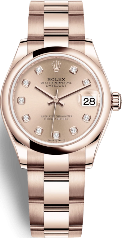 Rolex,Datejust 31 31mm,31mm,Rose Gold,Rose,Automatic,Day,55hours,278245,278245-0029