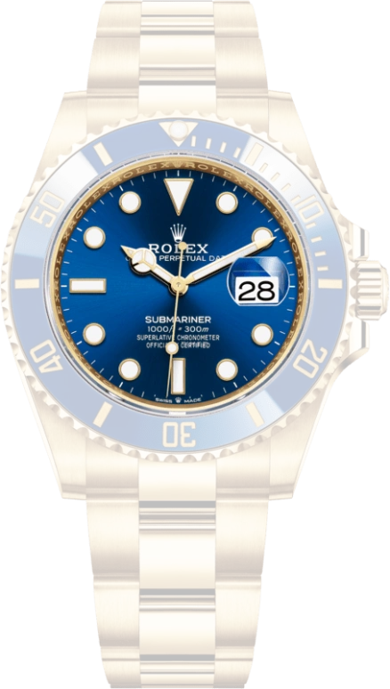 Rolex,Submariner 41mm,41mm,Yellow Gold,Blue,Automatic,Day,70hours,126618LB,126618LB-0002