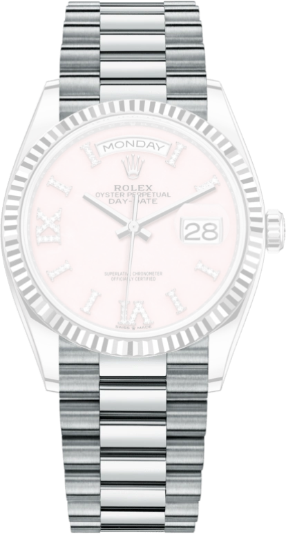 Rolex,Day-Date 36 36mm,36mm,Platinum,Pink,Automatic,Date,Day,128236,128236-0006