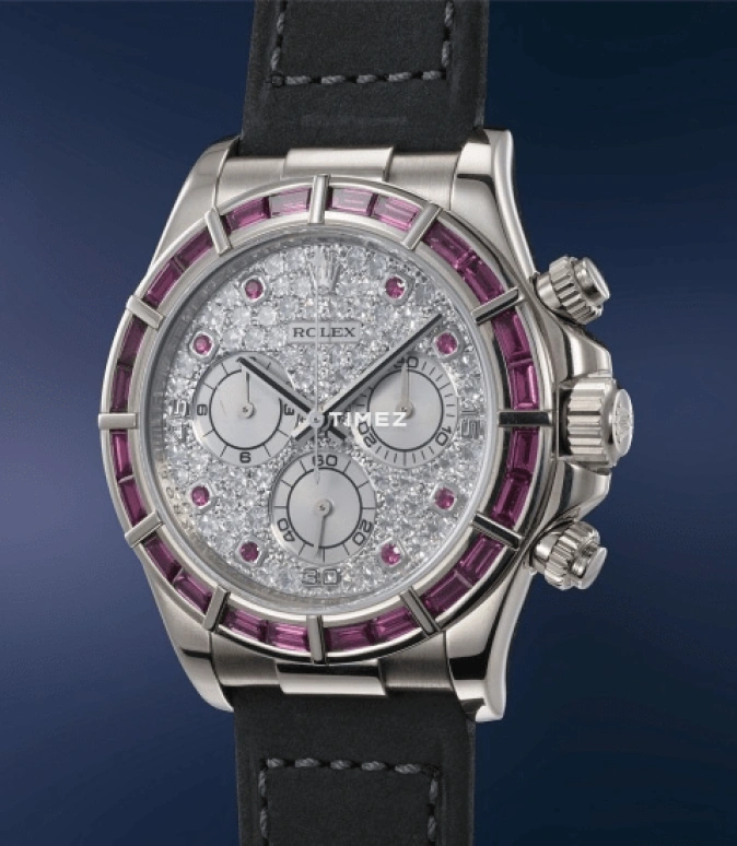 Rolex,Daytona 40mm,40mm,White Gold,Silver,Automatic,Chronograph,72hours,116589SALV Ruby Diamond