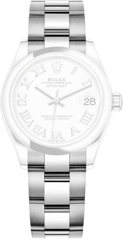 Rolex,Datejust 31 31mm,31mm,Stainless Steel,White,Automatic,Day,55hours,278240,278240-0003