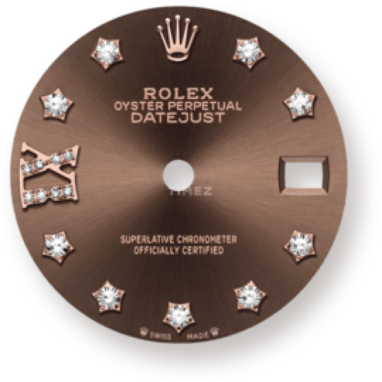 Rolex,Lady-Datejust 28mm,28mm,Everose Gold,Brown,Automatic,Day,55hours,279175,279175-0002