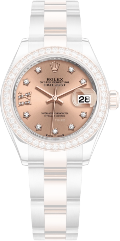 Rolex,Lady-Datejust 28mm,28mm,Everose Gold,Oystersteel,Pink,Automatic,Day,55hours,279381RBR,279381RBR-0028
