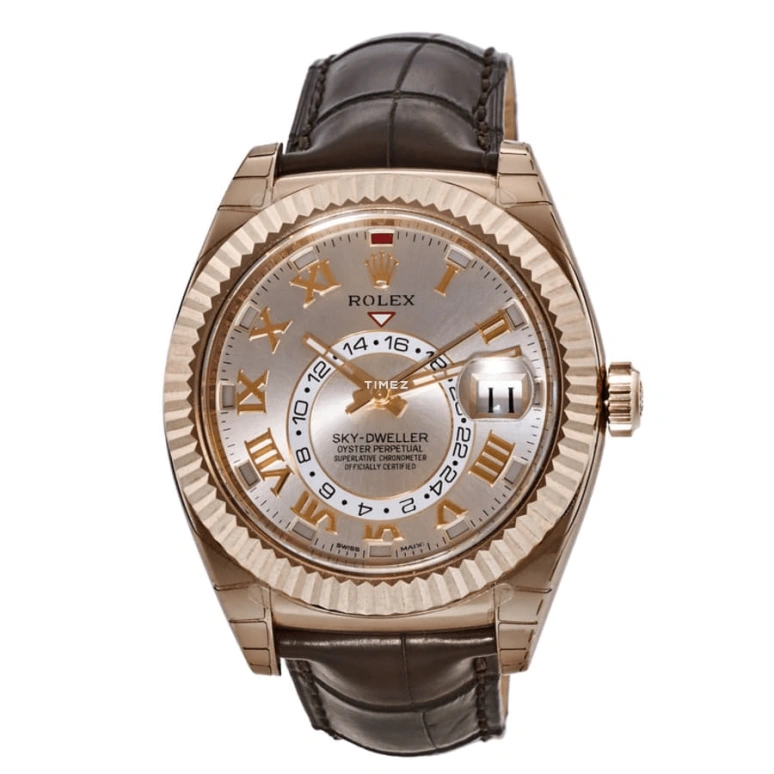 Rolex,Sky-Dweller 42mm,42mm,Rose Gold,Pink,Automatic,Annual Calendar,Month,Day,326135,326135-0004