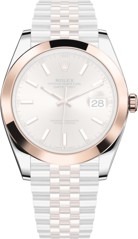 Rolex,Datejust 41 41mm,41mm,Rose Gold,Stainless Steel,Pink,Automatic,Day,70hours,126301,126301-0010
