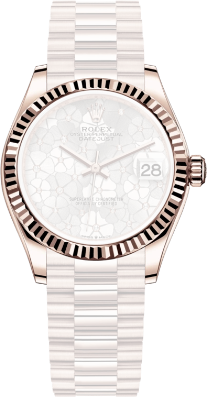 Rolex,Datejust 31 31mm,31mm,Rose Gold,Silver,Automatic,Day,55hours,278275,278275-0045
