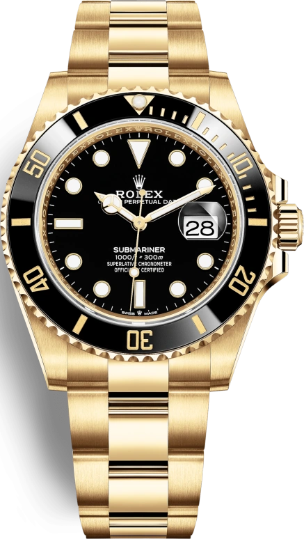 Rolex,Submariner 41mm,41mm,Yellow Gold,Black,Automatic,Day,70hours,126618LN,126618LN-0002