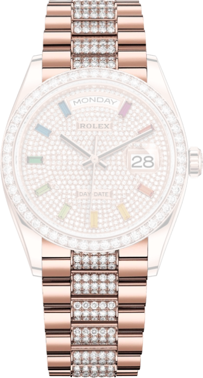 Rolex,Day-Date 36 36mm,36mm,Rose Gold,Automatic,Date,Day,128345RBR,128345RBR-0043