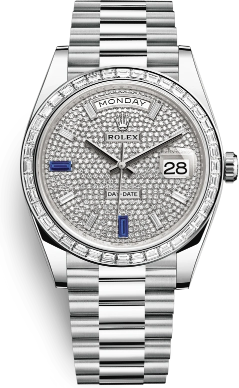 Rolex,Day-Date 40 40mm,40mm,Platinum,Silver,Automatic,Date,Day,Conor McGregor,228396TBR,228396TBR-0021