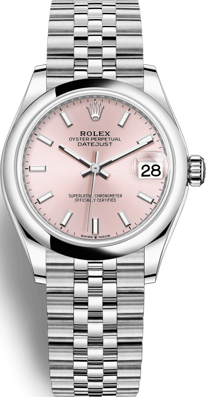 Rolex,Datejust 31 31mm,31mm,Stainless Steel,Pink,Automatic,Day,55hours,278240,278240-0008