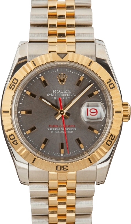 Rolex Datejust 36 116263 Turn-O-Graph grey Jubilee