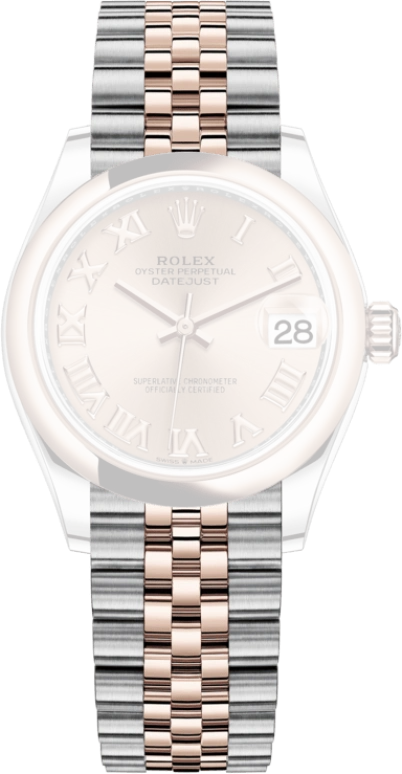 Rolex,Datejust 31 31mm,31mm,Rose Gold,Stainless Steel,Rose,Automatic,Day,55hours,278241,278241-0006