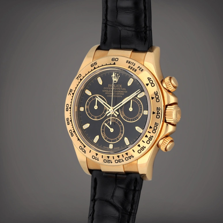 Rolex,Daytona 40mm,40mm,Yellow Gold,Black,Automatic,Chronograph,72hours,116518,116518-BLKSBK