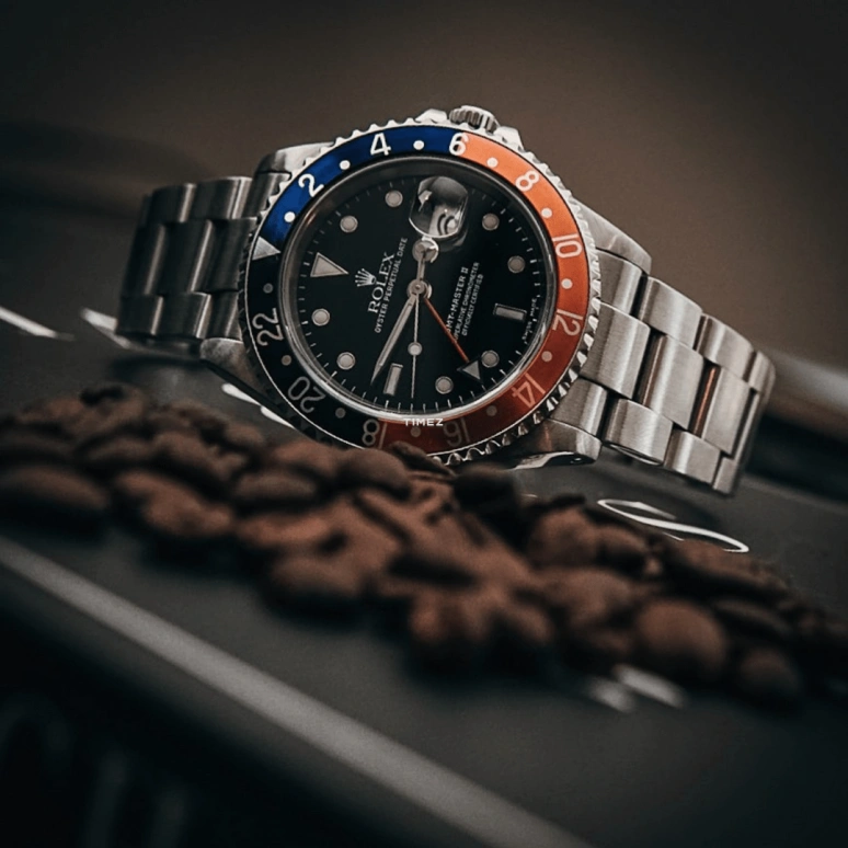 Rolex,GMT-Master II 40mm,40mm,Stainless Steel,Black,Automatic,Day,Dule Time,16710PESI