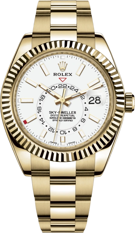 Rolex,Sky-Dweller 42mm,42mm,Yellow Gold,White,Automatic,Annual Calendar,Month,Date,326938,326938-0005