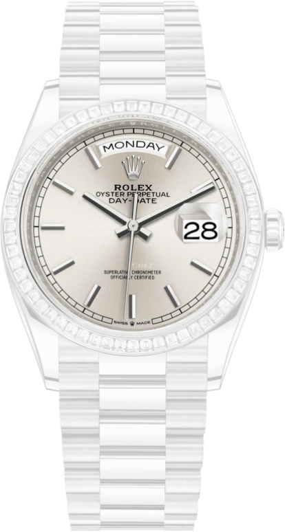 Rolex,Day-Date 36 36mm,36mm,Platinum,Silver,Automatic,Date,Day,128396TBR,128396TBR-0004