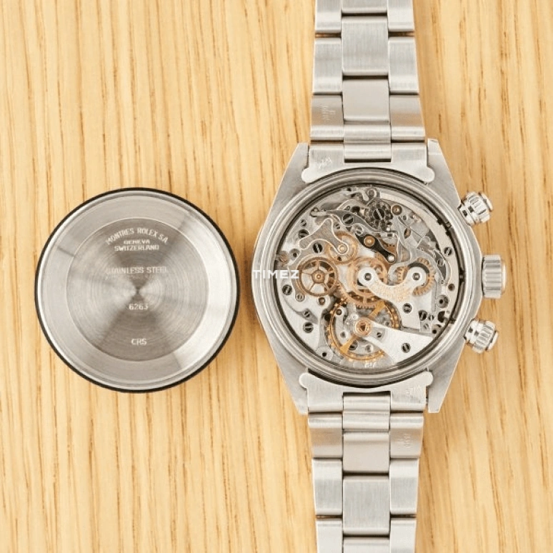 Rolex,Daytona 37mm,37mm,Stainless Steel,White,Handwound,Chronograph,48hours,6263,6263-Silver Big Red