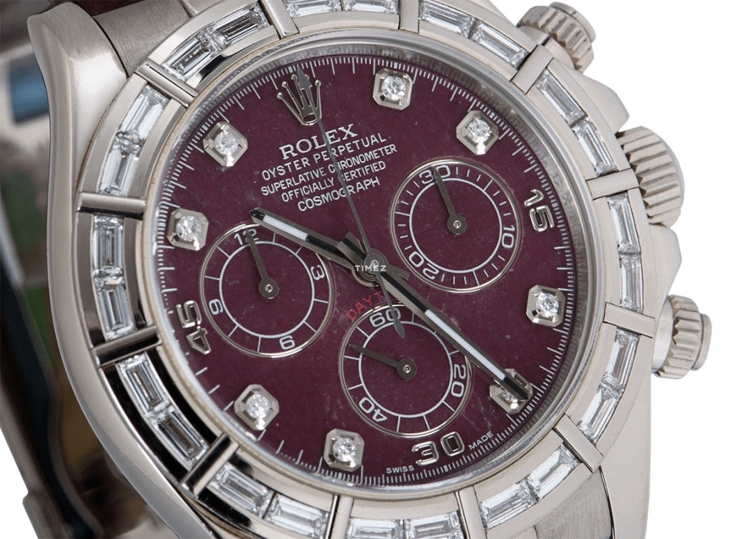 Rolex,Daytona 40mm,40mm,White Gold,Red,Automatic,Chronograph,72hours,116589 Rubellite