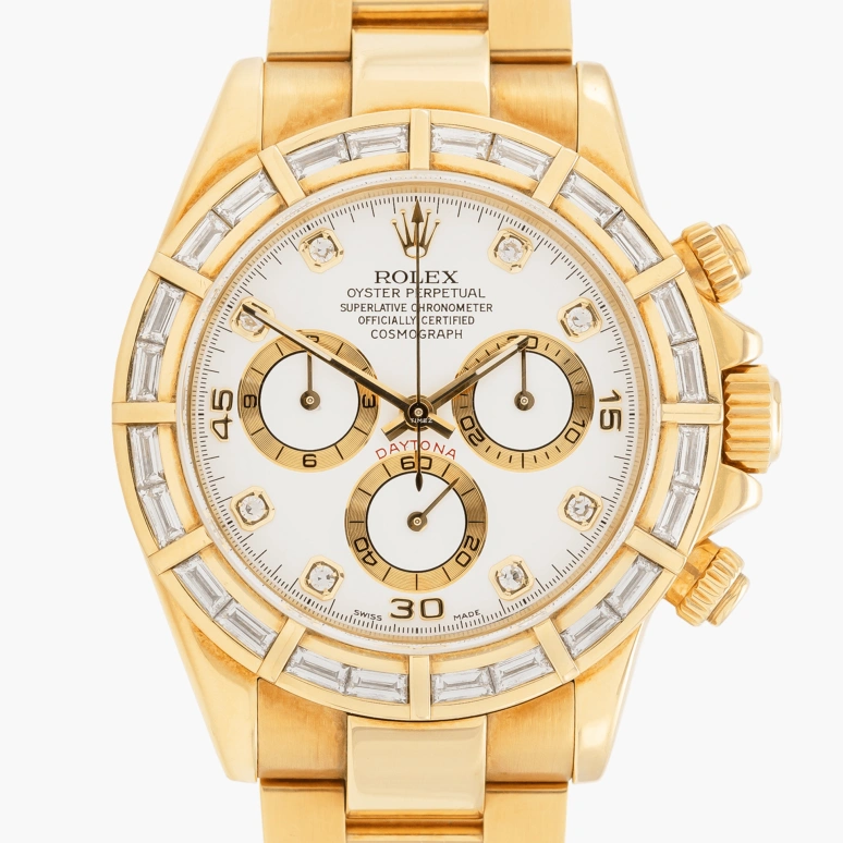 Rolex,Daytona 40mm,40mm,Yellow Gold,White,Automatic,Chronograph,72hours,116568