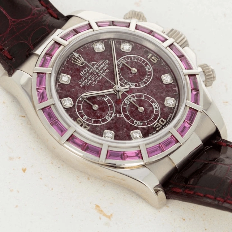 Rolex,Daytona 40mm,40mm,White Gold,Red,Automatic,Chronograph,72hours,116589SALV Ruby