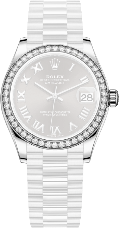 Rolex,Datejust 31 31mm,31mm,White Gold,Grey,Automatic,Day,55hours,278289RBR,278289RBR-0017