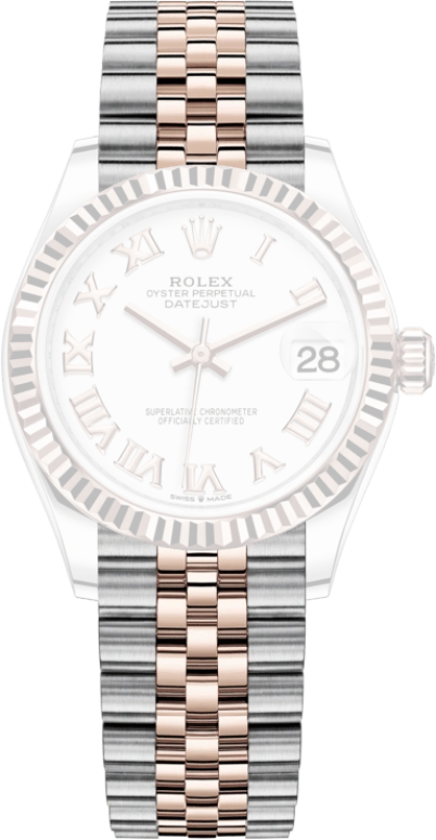 Rolex,Datejust 31 31mm,31mm,Rose Gold,Stainless Steel,White,Automatic,Day,55hours,278271,278271-0002