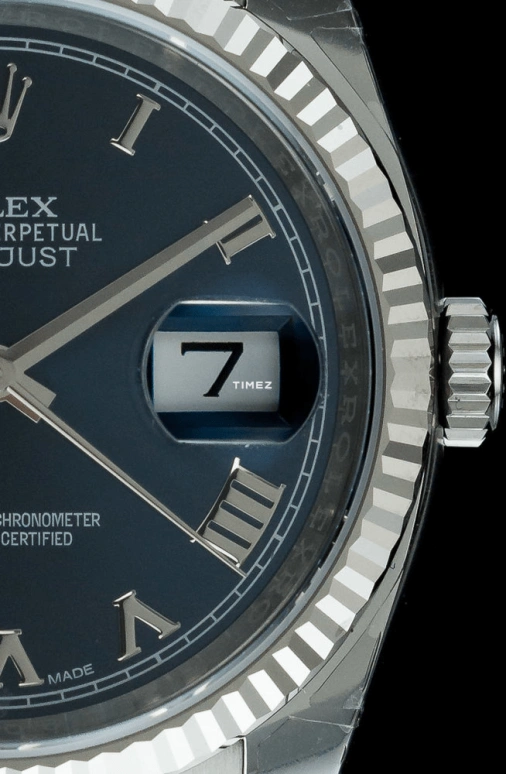 Rolex,Datejust 36 36mm,36mm,Stainless Steel,White Gold,Blue,Automatic,Day,48hours,116234,116234-63200 blue
