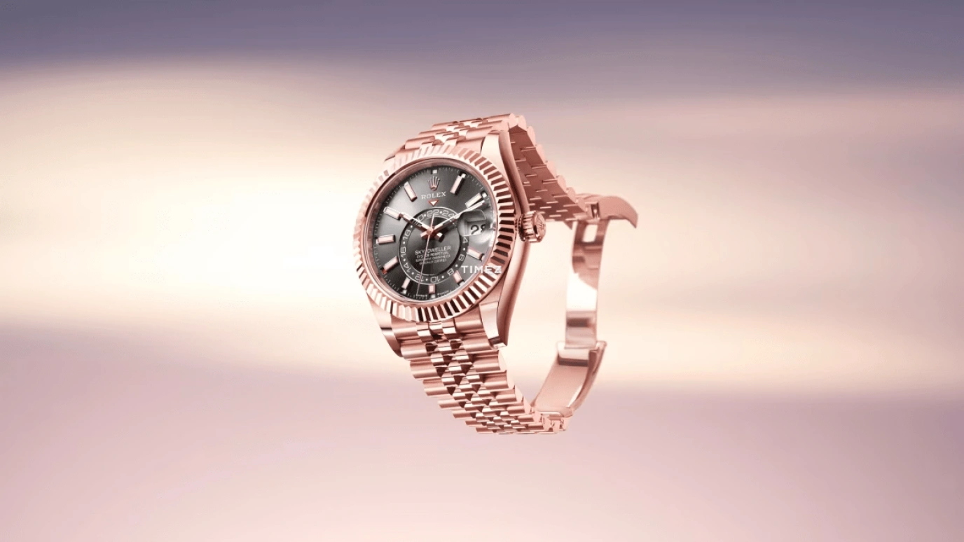 Rolex,Sky-Dweller 42mm,42mm,Everose Gold,Stone Gray,Automatic,Annual Calendar,Month,Day,Dule Time,72hours,In-house Caliber,336935,336935-0008