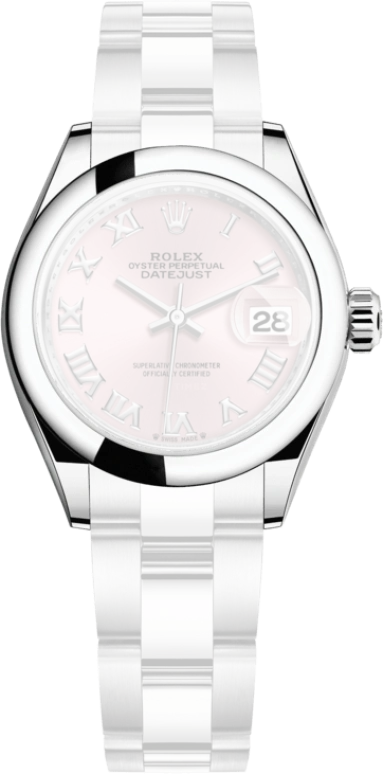 Rolex,Lady-Datejust 28mm,28mm,Stainless Steel,Pink,Automatic,Day,55hours,279160,279160-0014