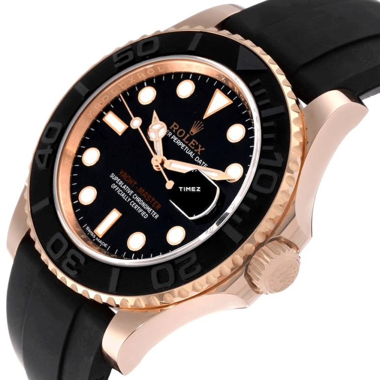 Rolex,Yacht-Master 40mm,40mm,Ceramic,Everose Gold,Black,Automatic,Day,48hours,116655,116655-0001