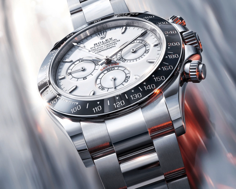 Rolex,Daytona 40mm,40mm,Oystersteel,Platinum,White,Automatic,Chronograph,72hours,126502,126502-0001