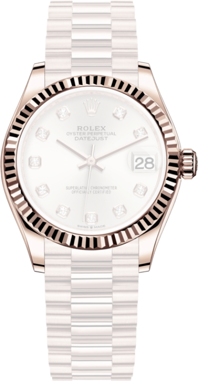 Rolex,Datejust 31 31mm,31mm,Rose Gold,Silver,Automatic,Day,55hours,278275,278275-0039