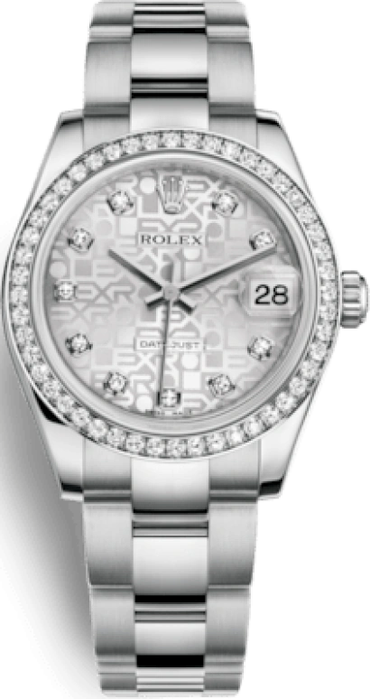 Rolex,Datejust 31 31mm,31mm,White Gold,Stainless Steel,Silver,Automatic,Day,48hours,178384,178384-0015