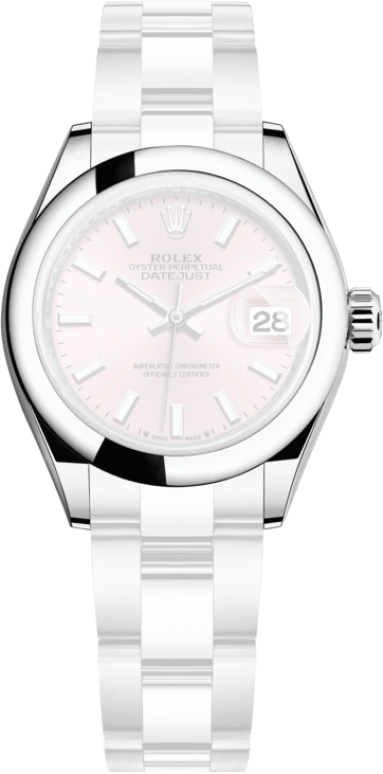 Rolex,Lady-Datejust 28mm,28mm,Stainless Steel,Pink,Automatic,Day,55hours,279160,279160-0002