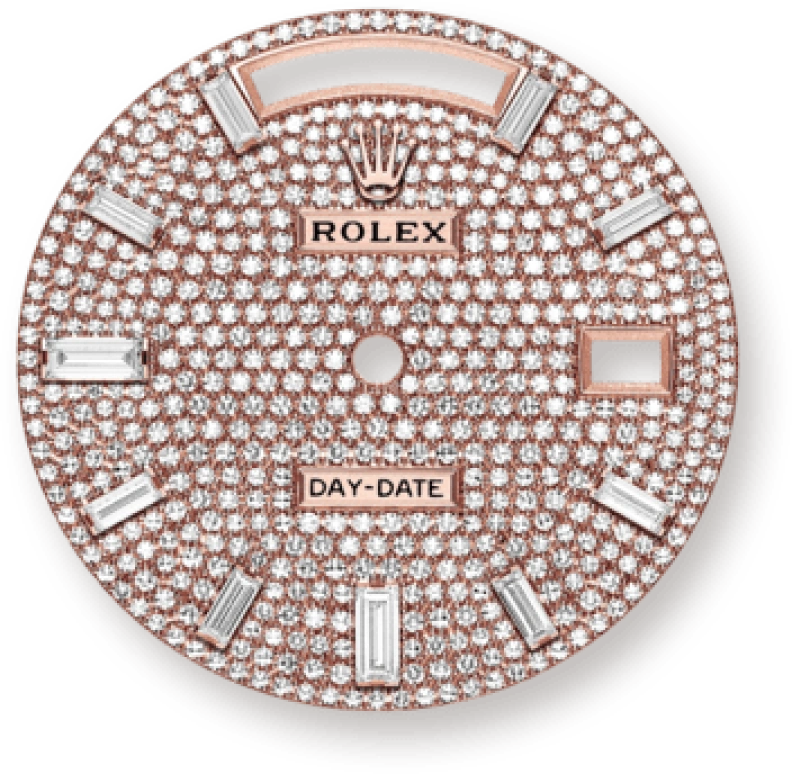 Rolex,Day-Date 40 40mm,40mm,Rose Gold,Rose Gold,Silver,Automatic,Date,Day,228345RBR,228345RBR-0002