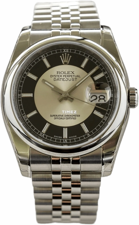 Rolex Datejust 36 116200 Black Tuxedo Jubilee
