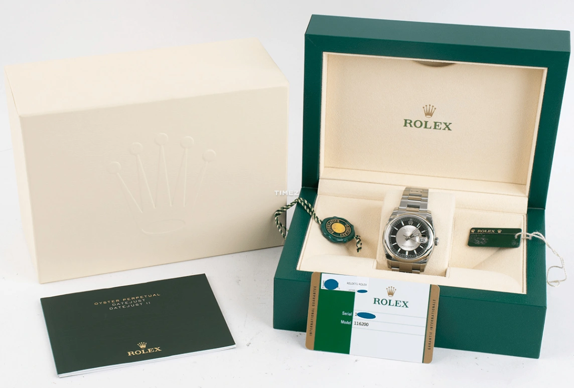 Rolex,Datejust 36 36mm,36mm,Stainless Steel,Black,Silver,Automatic,Day,48hours,116200 Black Tuxedo Oyster